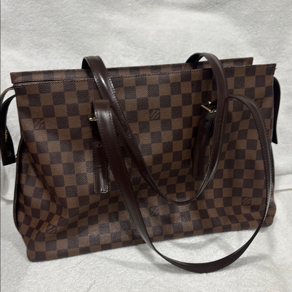Louis Vuitton Brown Checkered Shoulder Bag - Picture 2 of 14